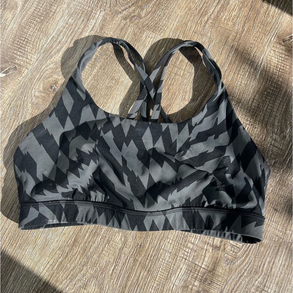 Lululemon Black and Gray Sports Bra